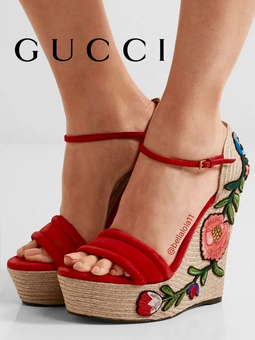 NEW IN BOX AUTHENTIC GUCCI WEDGES ESPADRILLE